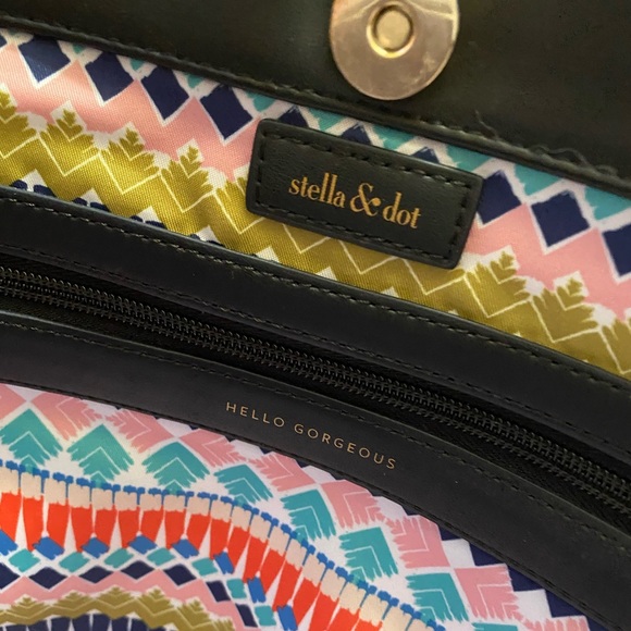 ⭐️HP⭐️ NWT STELLA & DOT Fillmore Tote With Tassel🖤 - Picture 6 of 11